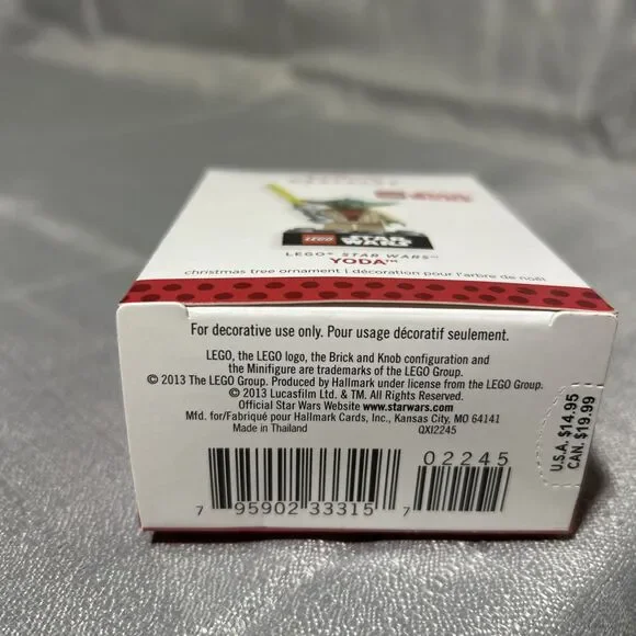 2013 Hallmark Keepsake Star Wars Lego Yoda Christmas Ornament - Picture 12 of 12